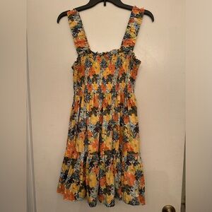 Abercrombie and Fitch, floral scrunch stretch dress. Size L